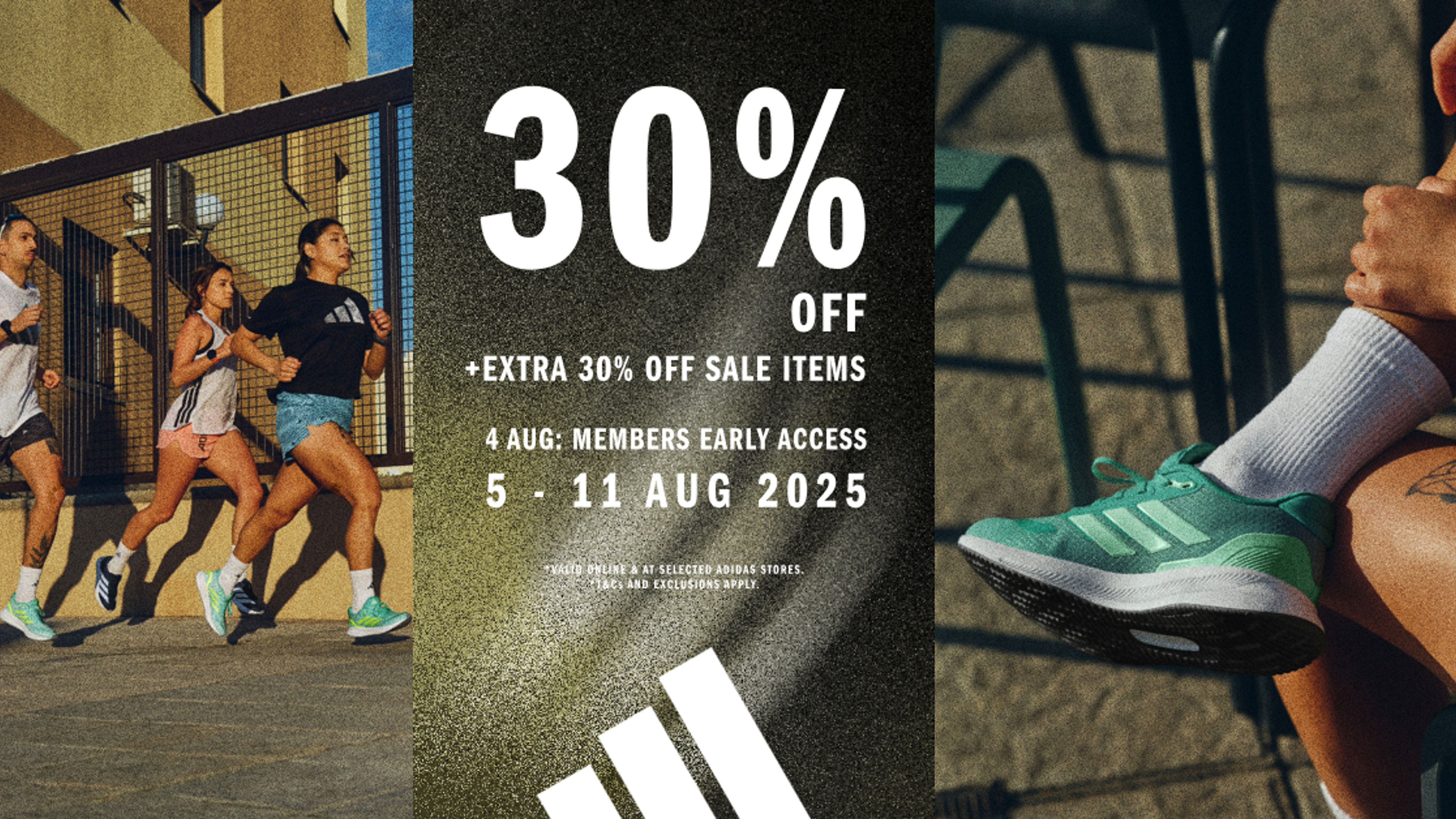 Adidas 30% OFF Sale banner