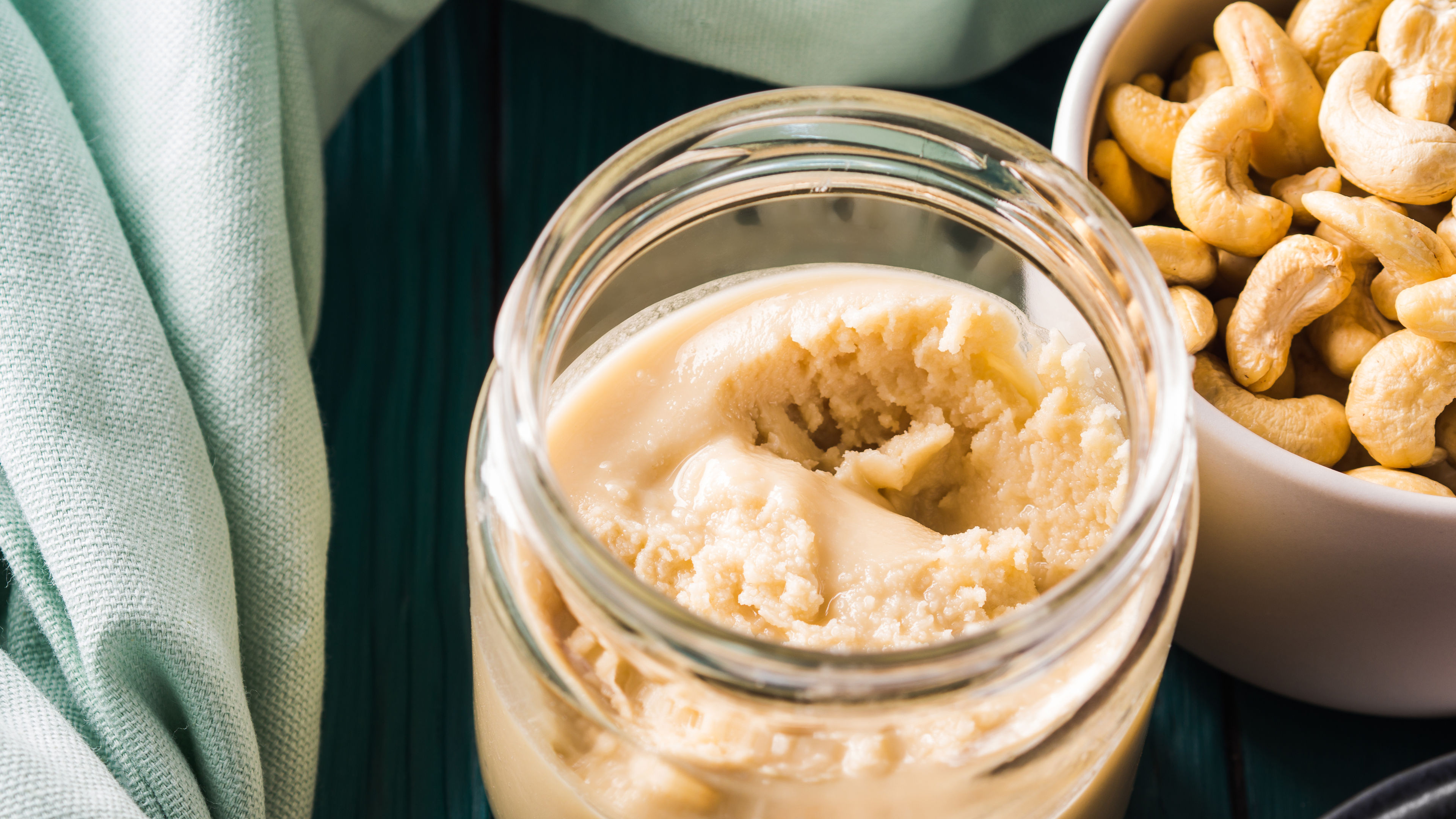 A cashew nut butter