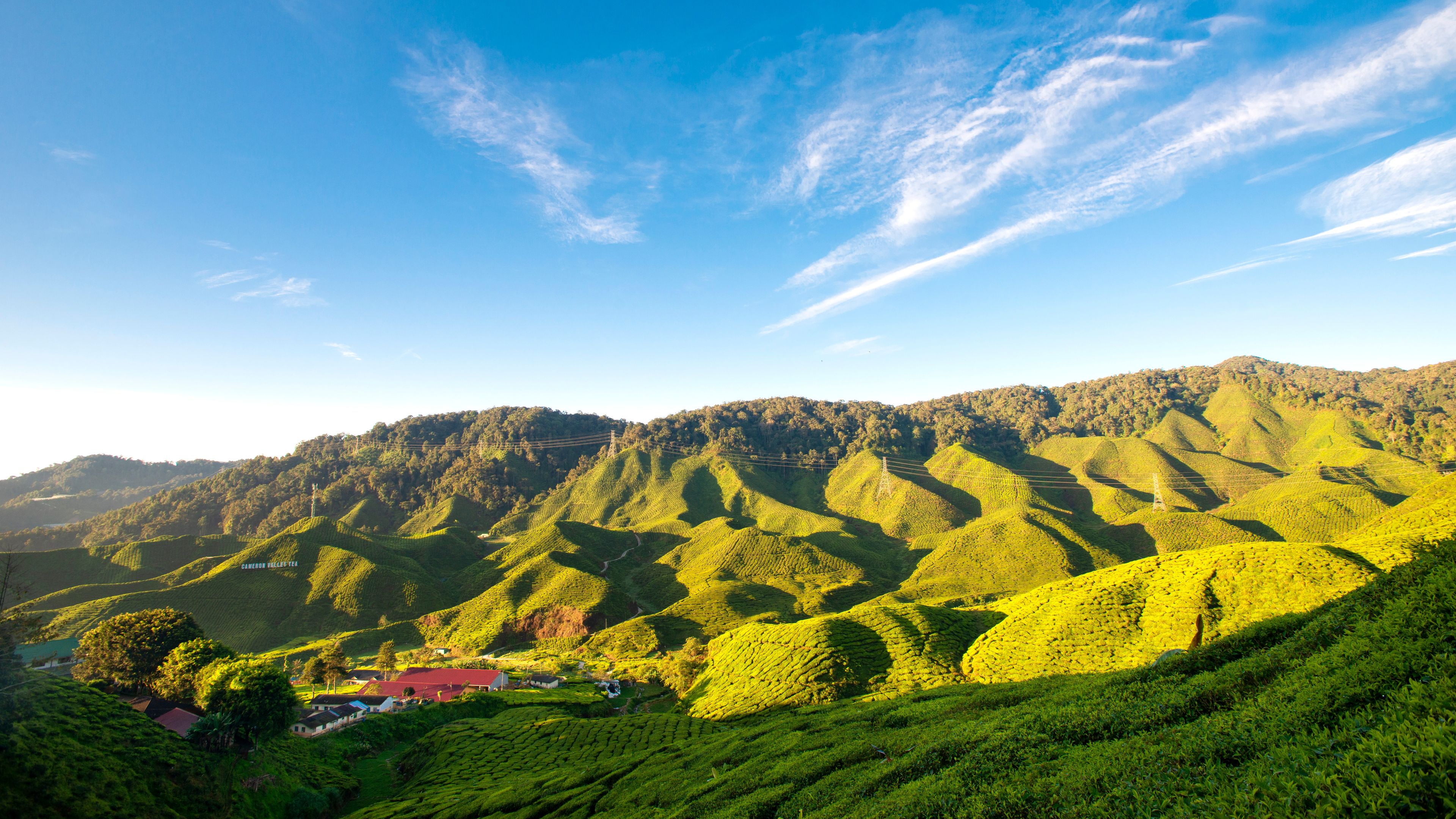 Mountains with blue sky. 