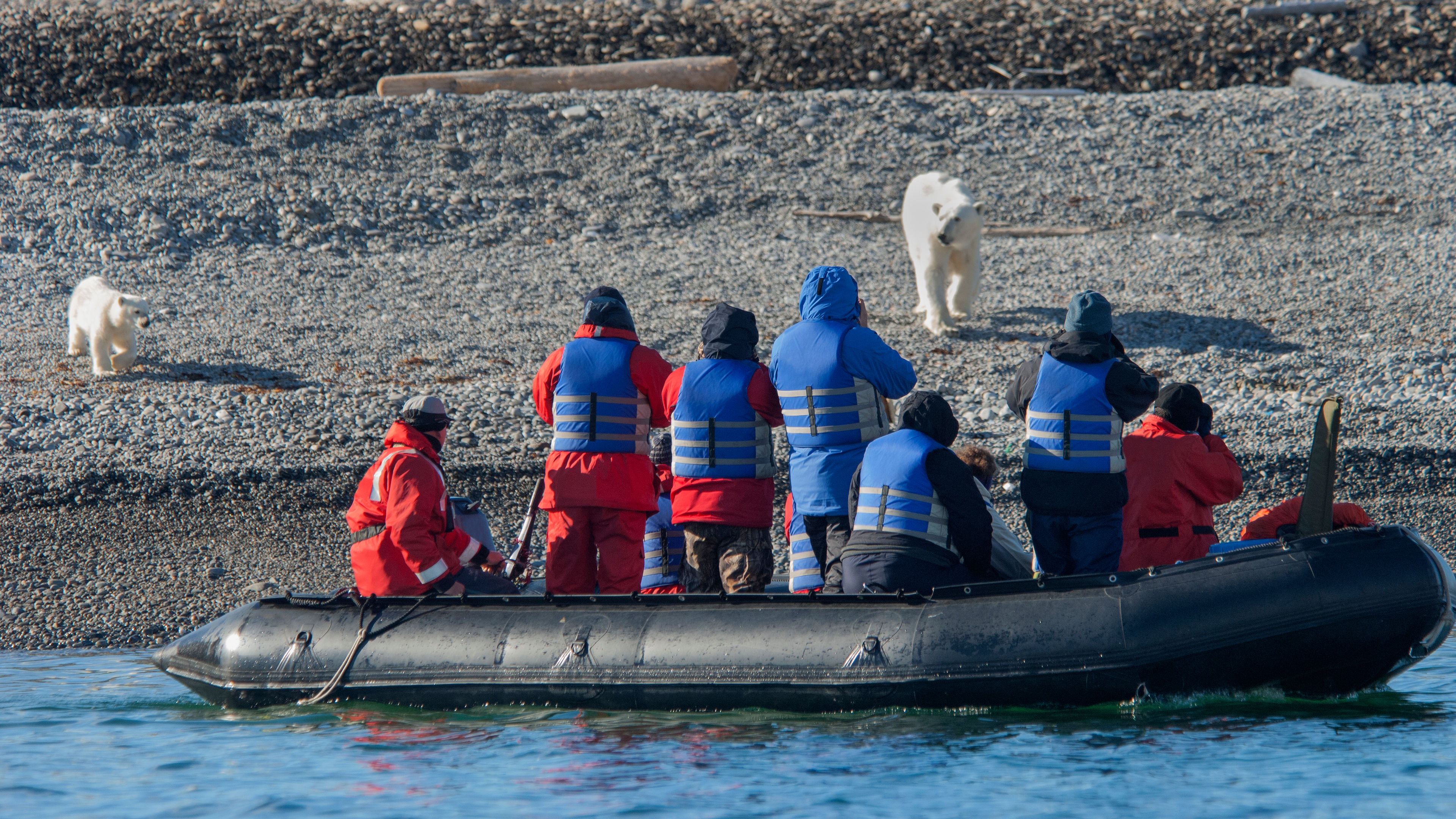 Some people in a boat