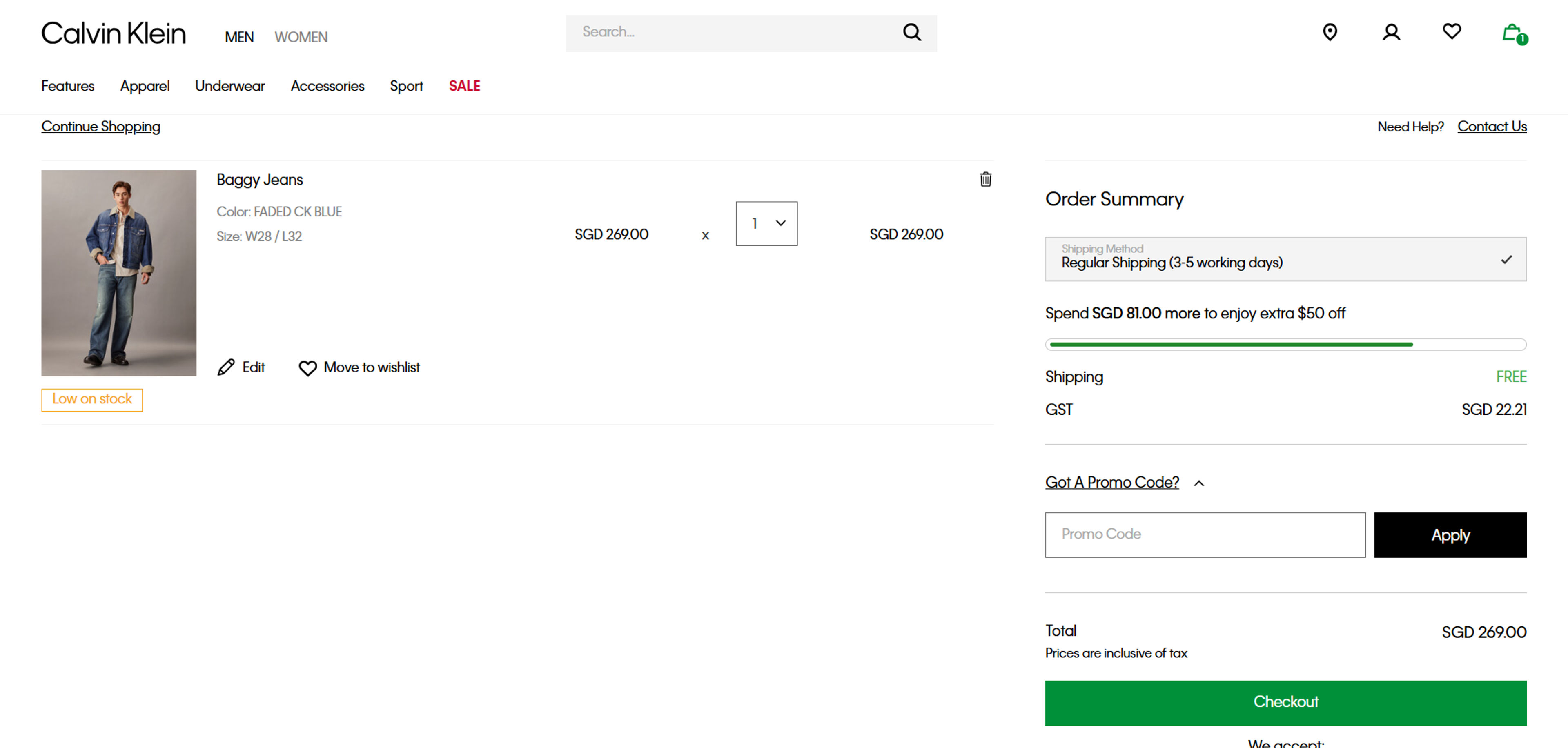 How to use coupon for Calvin Klein