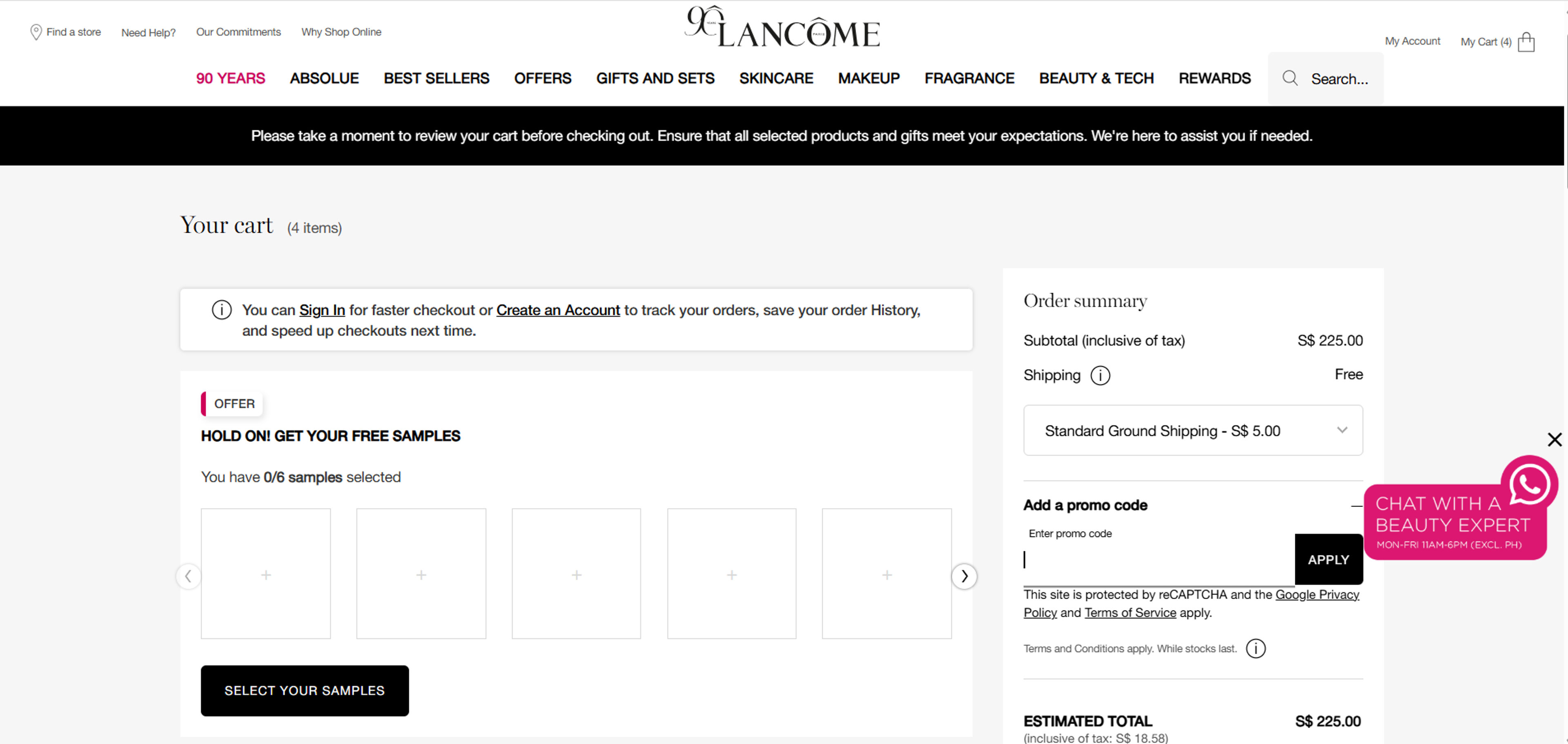How to use coupon for Lancome
