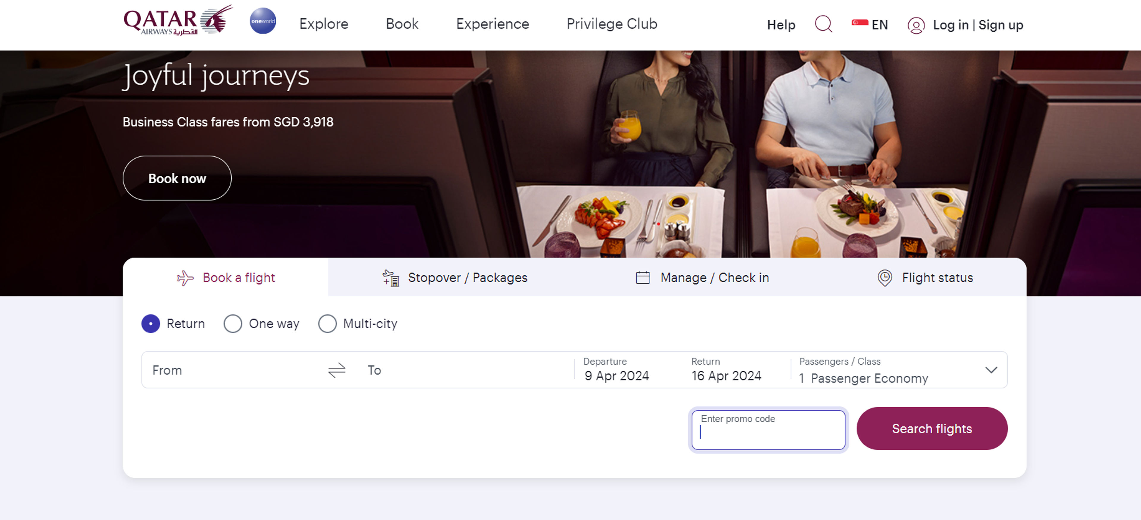 How to use coupon for Qatar Airways