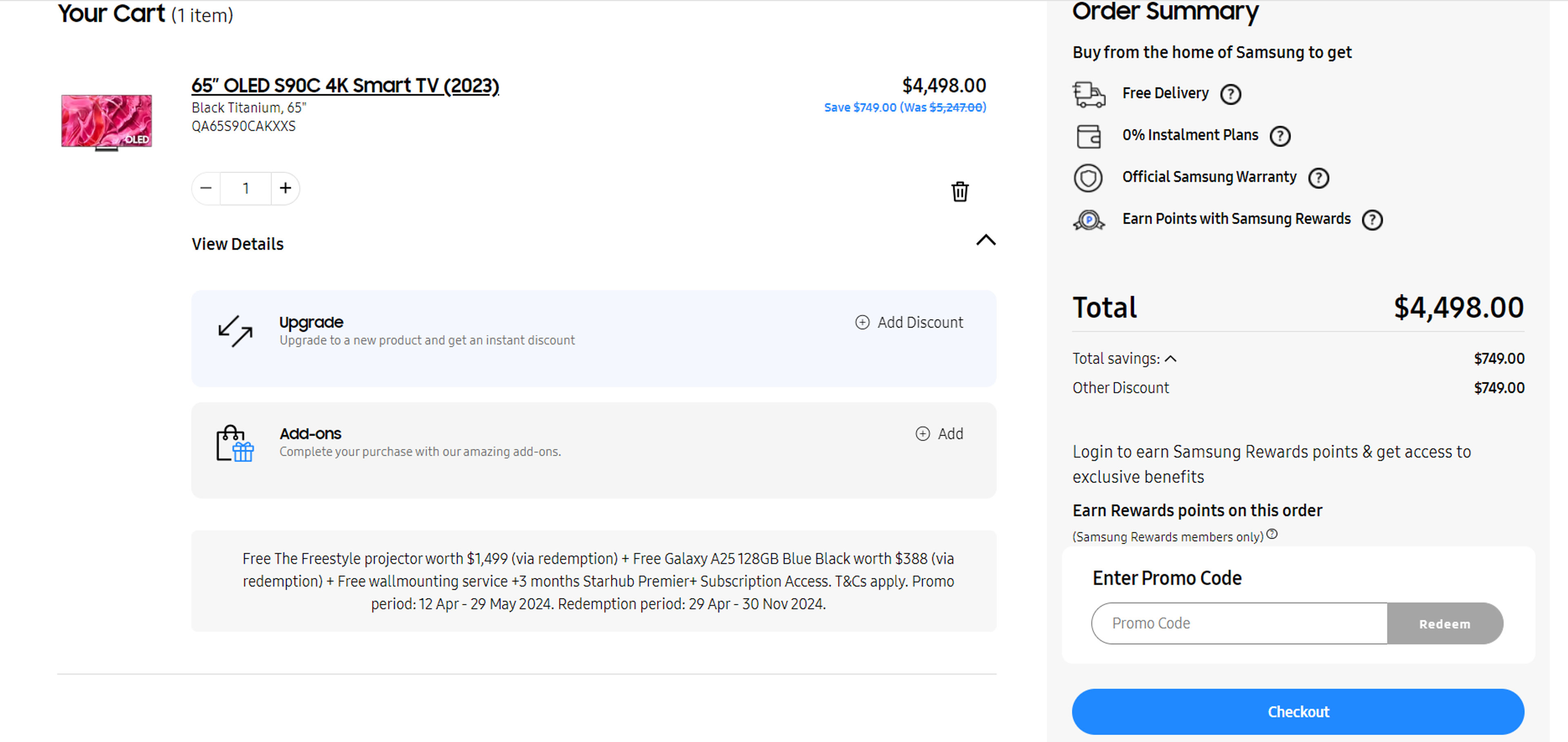 How to use coupon for Samsung