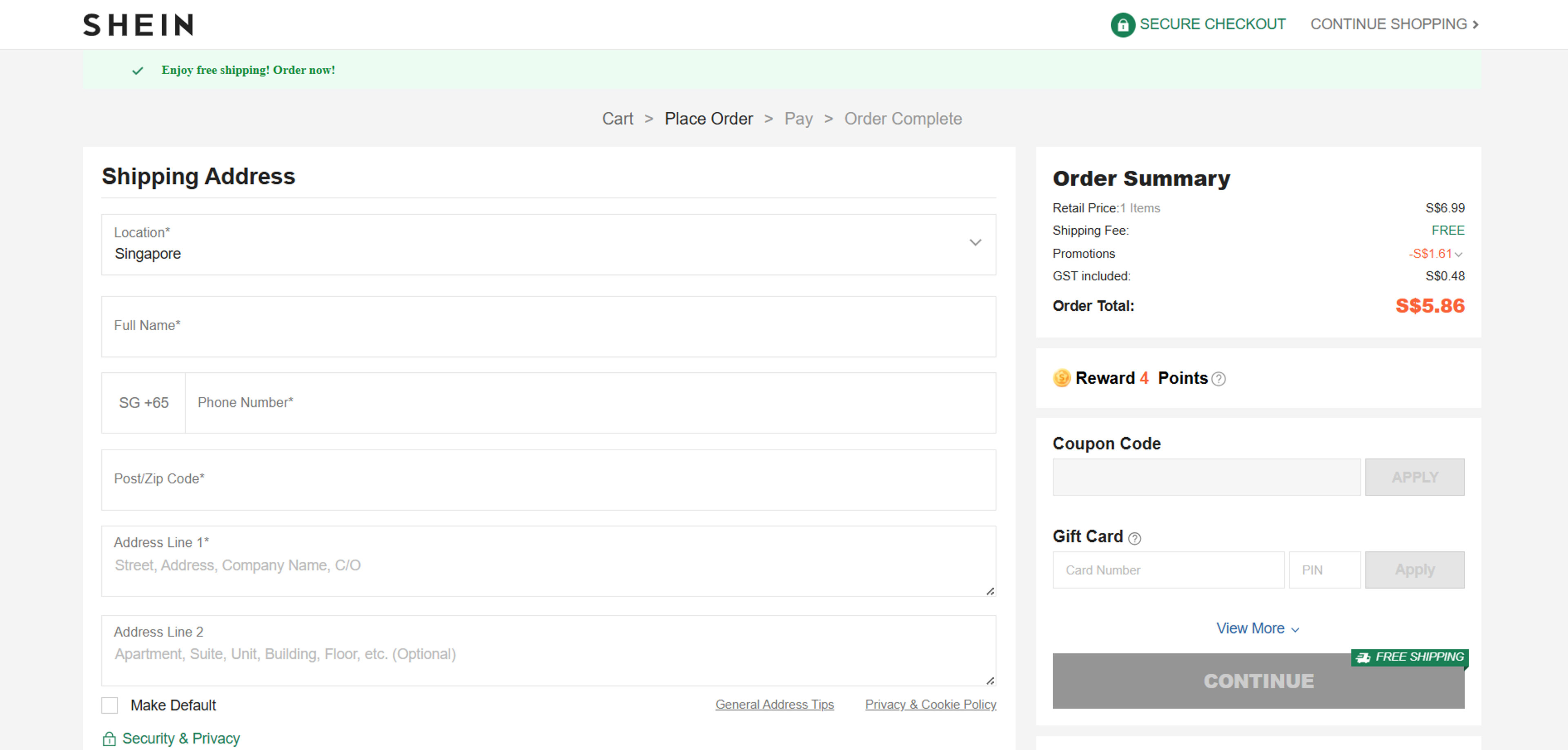 How to use coupon for Shein