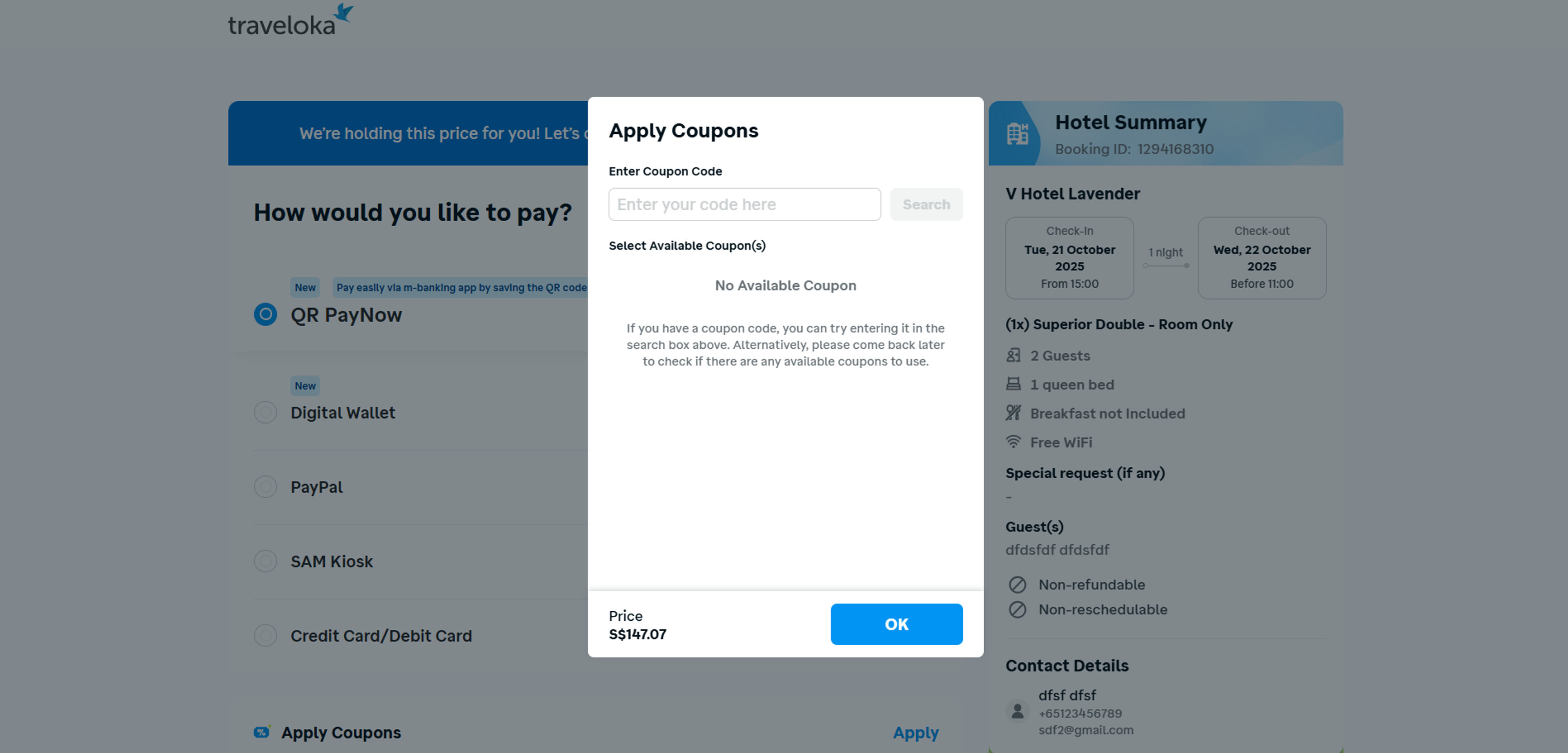 How to use coupon for  Traveloka