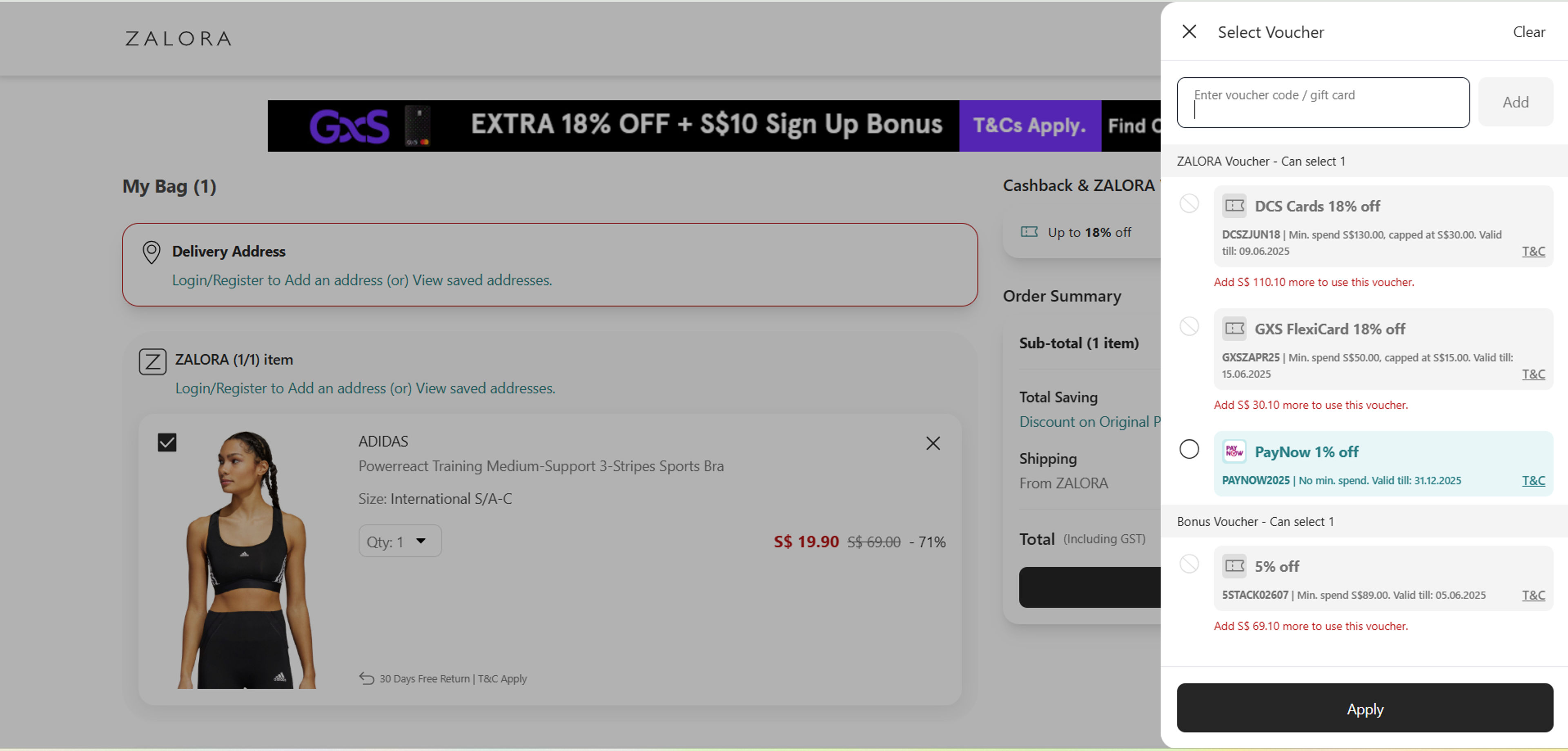 How to use coupon for Zalora
